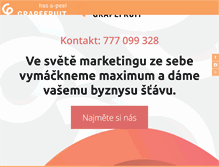 Tablet Screenshot of grapefruit.cz