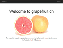 Tablet Screenshot of grapefruit.ch